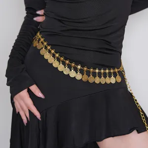 Vintage Ethnik Fountounti Nomismaton Metaliki Alusida Mesis Gia Ginaikes Moda Forema Alusida Somatos Rumizomeni Zoni Kosmimata
