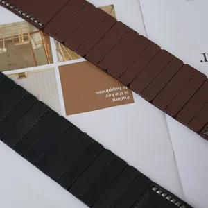 Women wide punk rivet leather belt stylish dress decorative elastic waist corset brown black