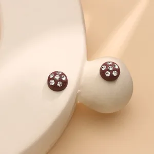 Spilla hijab magnetica rotonda in strass, clip di fissaggio per sciarpa in cristallo.