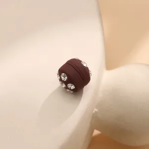 Spilla per hijab magnetica rotonda con strass fibbia per sciarpa decorativa da donna