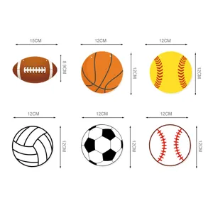 Banniere en papier de decoration de fete thematique sportive avec football basket ball