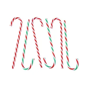Ornements suspendus de canne de bonbon de Noël en acrylique, ensemble de déco arbre.