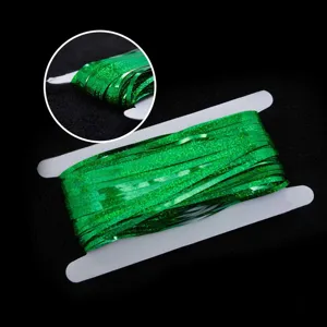 Ruban de franges en aluminium vert pour la decoration de fete de mariage et fete