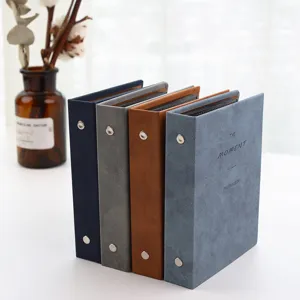 Plush leather Polaroid 3-inch photo album and small card ticket collection storage book detail.