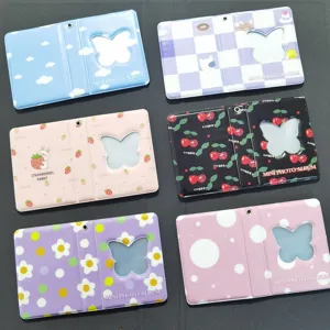 Mini porte-clés album photo 3 pouces support d'image polaroid mignon livre de poche cadeau