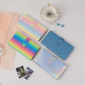 Holografisches 3-Zoll-Fotoalbum und glänzender Kpop-Fotokarten-Ordner für Sammlerkarten.