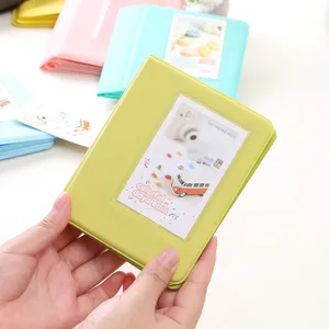 Mini photo album for instax mini candy color pocket photo storage book 64 pockets display