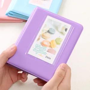 Candy color mini photo album polaroid 64 pockets photocard holder for instax mini pictures.