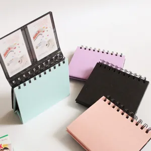 Korean style desktop calendar photo album for standard 3-inch polaroid pictures table display