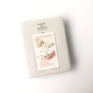 Mini album photo 3 pouces en cuir PU instax mini porte-carnet pochette de rangement d'images