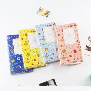 Mini Album Photo Style Coréen Pochette Interleaf PVC Transparent Polaroid Support D'Image 84 Poches Conception De Dessin Animé Mignon Livre De Mémoire