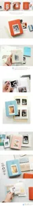 Mini album photo Polaroid 3 pouces avec fenêtre transparente et couverture colorée chic.