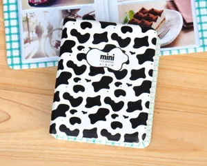 Mignon mini album photo imprimé vache pour photos polaroid 3 pouces support de poche