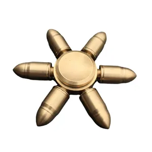 Brass hand spinner metal fidget toy stress relief EDC spinner toy for adults kids gold