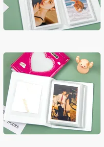 Mini photocard holder 3-inch K-pop idol photo album cute mini storage book for collectibles.