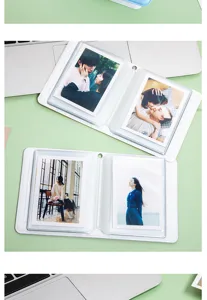 mini album photo 3 pouces porte carte photocard classeur kawaii polaroid livre de rangement