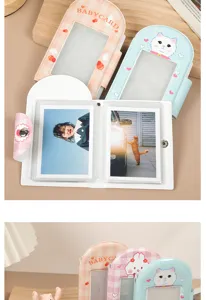 Porte-photocarte K-pop 3 pouces mini album photo mignon organiseur de cartes