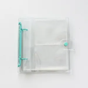 Album de rangement transparent pour cartes photo polaroid 3 pouces classeur anneaux