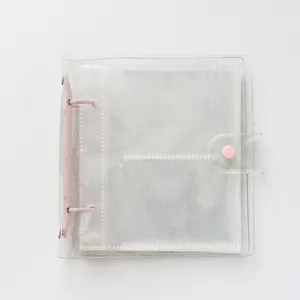 Classeur transparent pailleté pour photocard 3 pouces mini album de collection polaroid