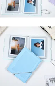 Álbum de fototargetas con banda elástica de 3 pulgadas mini libro coleccionista Polaroid.