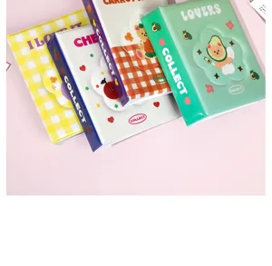 3 Pollici Mini Album Fotografico Kawaii Porta Carte Kpop Raccoglitore Cancelleria Libro