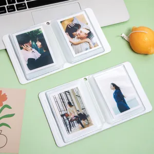 Mini album photo 3 pouces, porte-cartes polaroid avec pochettes transparentes pour vos souvenirs.