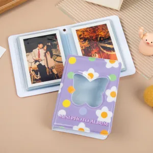 Mini album photo mignon motif papillon pour photos instantanées polaroid de 3 pouces.