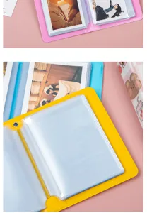 Süßes 3 Zoll Fotokarten Album Mini Polaroid Fotobuch Samelkarten Ordner pastel design.