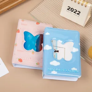 Mini album photo pour images instax 3 pouces, design creux papillon mignon livre de poche.