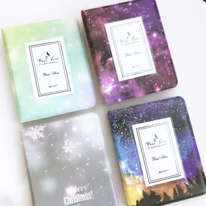 Starry sky mini 3-inch photo album card holder for instant pictures and tickets.
