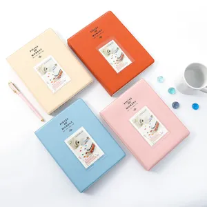 Colorful 3-inch photo card album set for Instax Mini films, 4 vibrant pastel colors