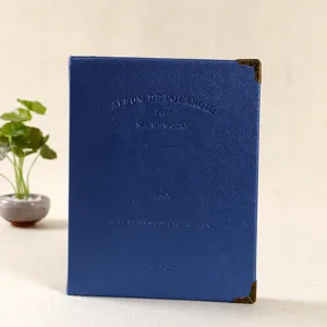 Blue leather Polaroid photo album 3 inch 120 pockets memory book picture storage holder