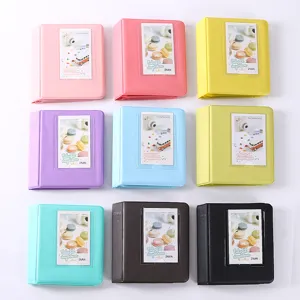 Candy Color Mini Photo Album Portable Instax Photo Storage Book Cute Picture Holder Organizer For Cards