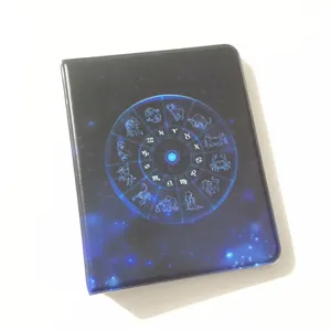 Mini photo album card holder with blue starry sky twelve zodiac signs design for collection