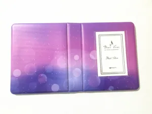 Gradient starry sky 3 inch mini photo album instax holder ticket storage book collection pocket