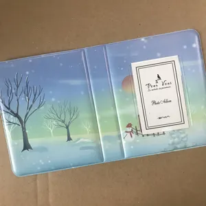 Mini photo album for 3-inch instax pictures tickets collection book winter design