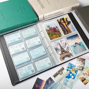 3 Inch Photo Album Ticket Collection Book for Polaroid Pictures and Travel Tickets Organizer