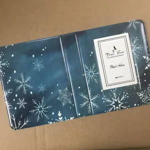 Starry sky snow pattern 3-inch mini photo album card collector book for tickets