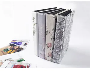 Instax mini photo album 3 inch 64 pockets picture holder cute floral cover storage book.