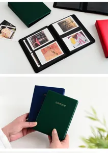 Mini album photo pour images Polaroid, couverture en cuir PU avec joli design pour cartes 3 pouces.