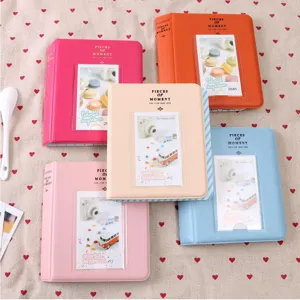 Wholesale Korean style 3 inch Polaroid mini photo album insert book with multi colors.