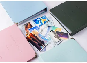Leather photo album ticket storage book for memorable moments collect tickets and photos securely.