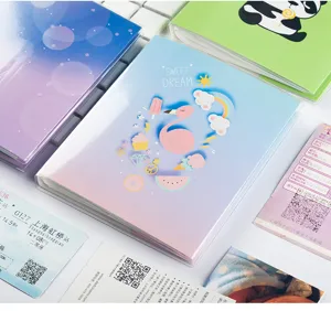 Close up detail of mini 3 inch photo album, cute polaroid holder and ticket collection book display.