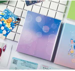 Mini photo album 3 inch polaroid picture holder ticket collection book transparent cover