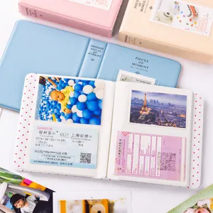 Mini 3 inch photo album book for Kpop photocards, train tickets, and polaroid picture storage.