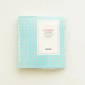Mini 3 inch photo album cute bow pink transparent insert card photocard holder book