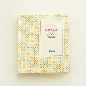 Mini 3 inch polaroid photo album cute small card book transparent insert photo storage holder