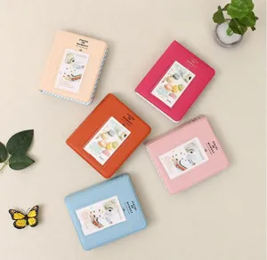 Korean style 3 inch mini photo album for polaroid pictures colorful pocket photo book binder