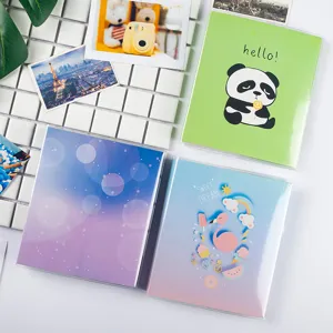 Mini 3-inch photo album polaroid picture holder cute cartoon card storage collection book.