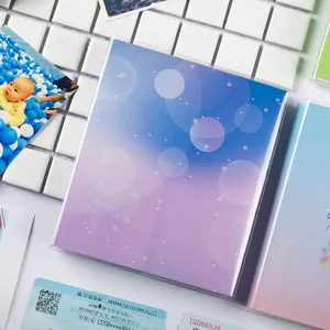 Mini 3-inch photo album and ticket collection book with gradient design, perfect for polaroids.